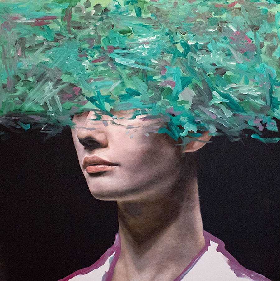 900x903 Abstract Oil Portraits Paintings By Andrea Castro Fubiz Media - Abstract Oil Painting Portraits