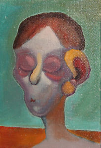 204x300 Abstract Oil Painting Portrait Ebay - Abstract Oil Painting Portraits