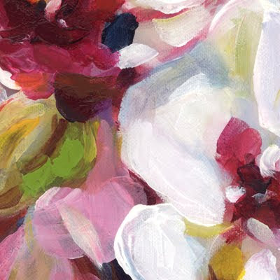 400x400 Painting Colorful Cats Amp Flowers Orchid Abstract - Abstract Orchid Painting