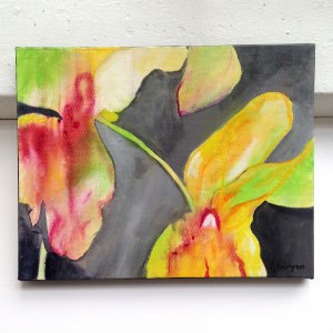 300x300 Abstract Orchid Painting On Canvas - Abstract Orchid Painting