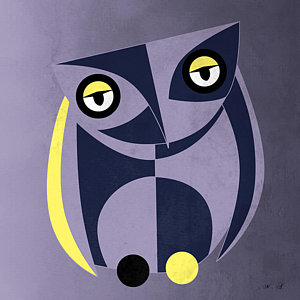 300x300 Abstract Owl Paintings Fine Art America - Abstract Owl Painting