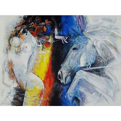 500x500 Semi Abstract Painting - Abstract Painting