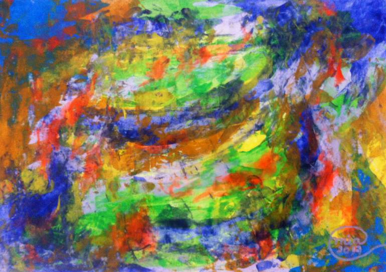 770x542 Saatchi Art Abstract Painting Colorful Free Form Painting By Mia - Abstract Painting Colorful