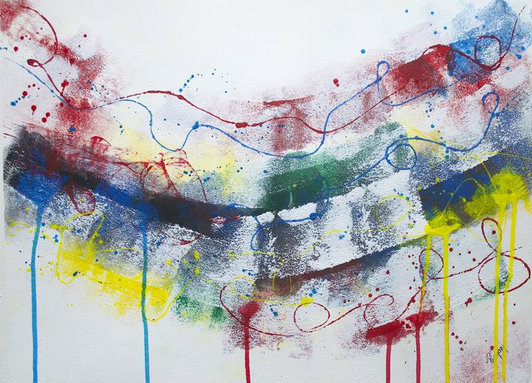 770x554 Saatchi Art Colorful Abstract Painting - Abstract Painting Colorful