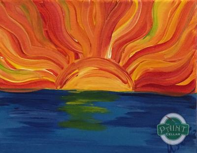 400x312 February 25 Abstract Sun - Abstract Painting For Kids