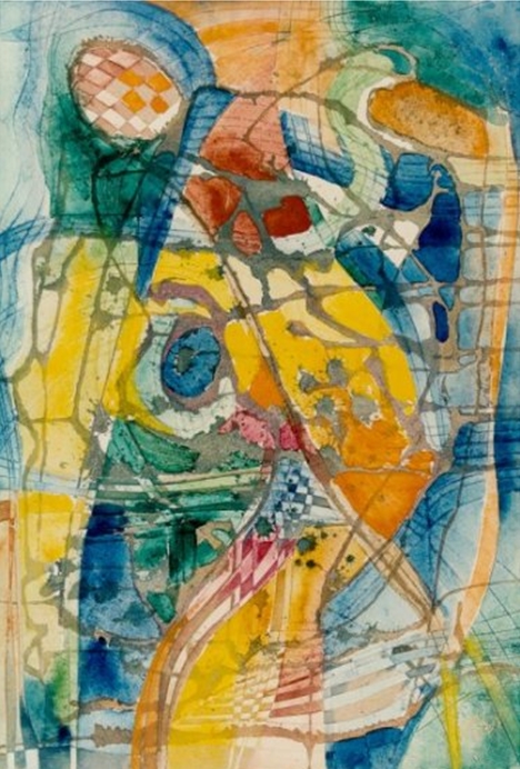 468x692 Composition Abstract Painting Rumyanka Bozhkova Art Gallery - Abstract Painting Gallery