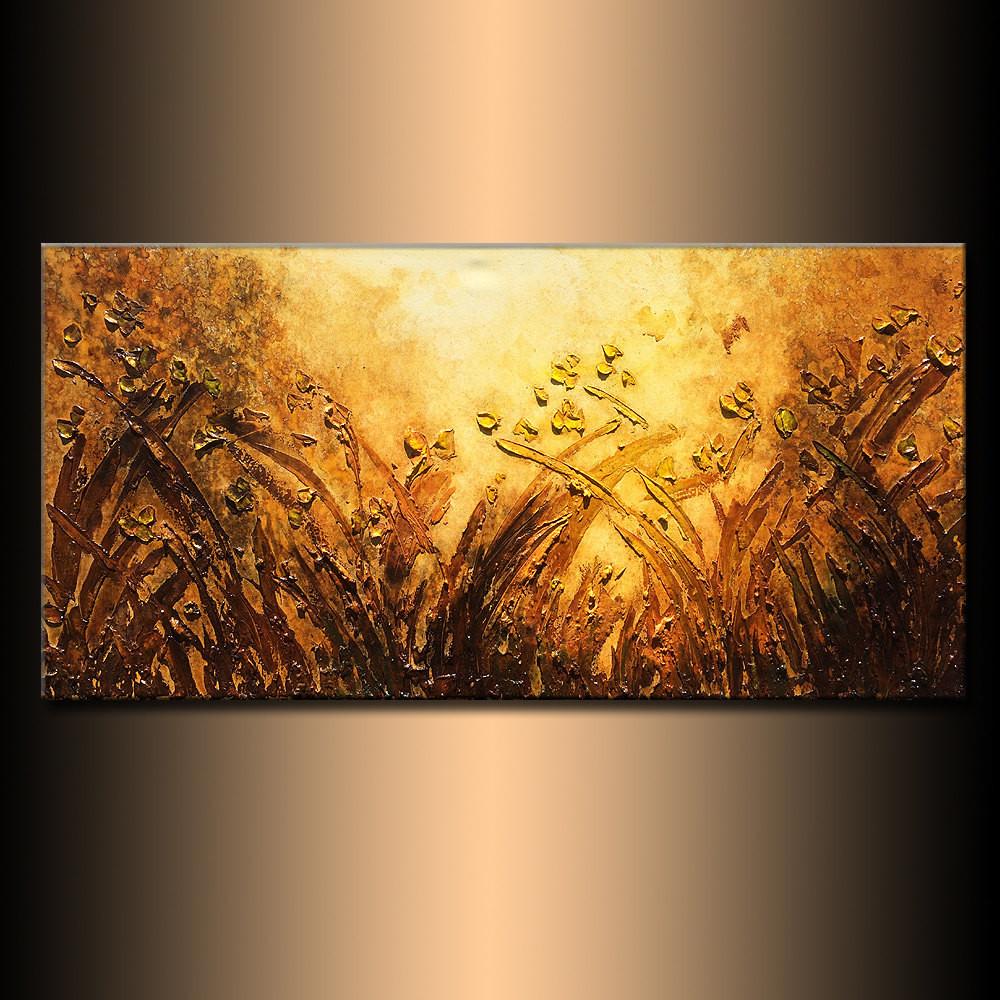 1000x1000 Textured Landscape Abstract Painting Modern Canvas Abstract - Abstract Painting Gallery