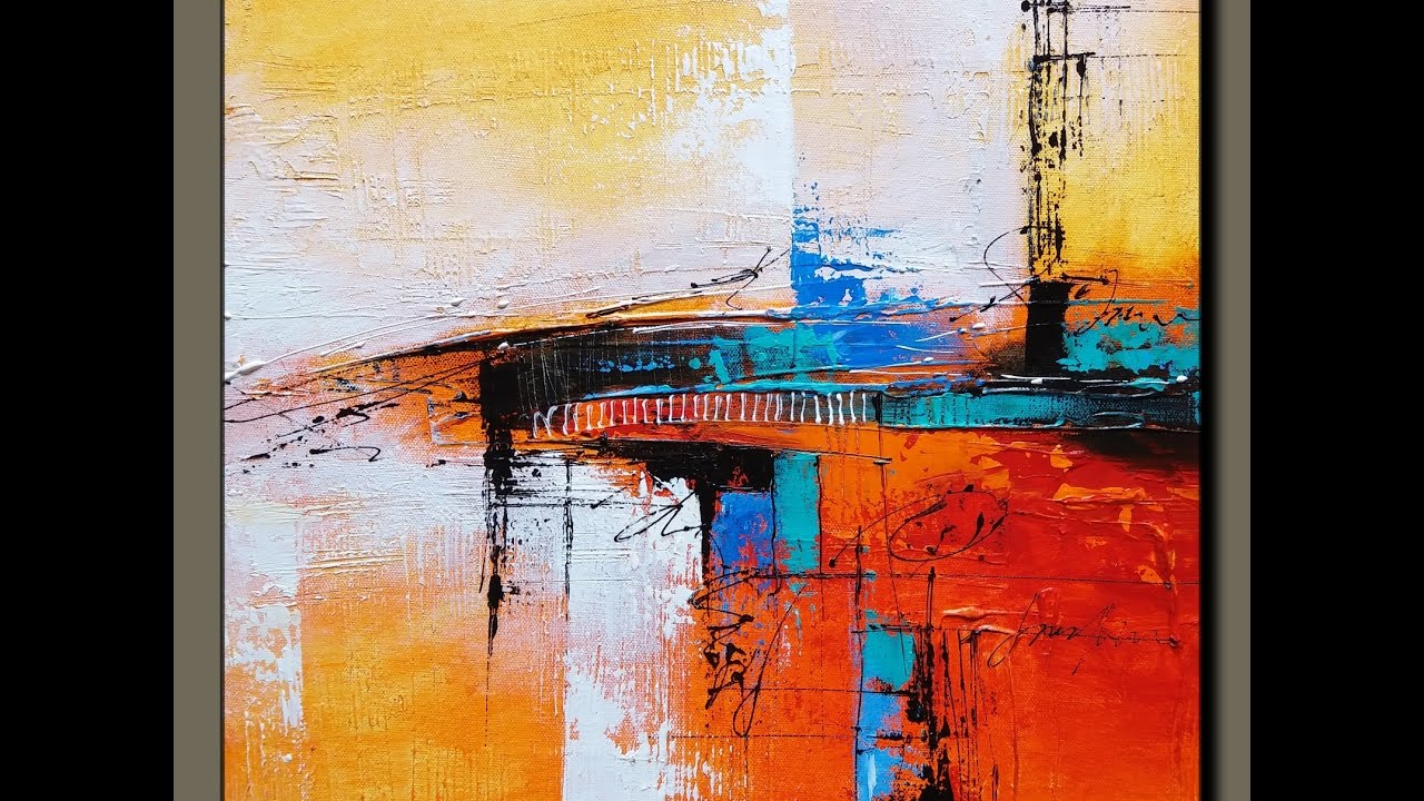 1280x720 Acrylic Abstract Painting Demonstration - Abstract Painting Images