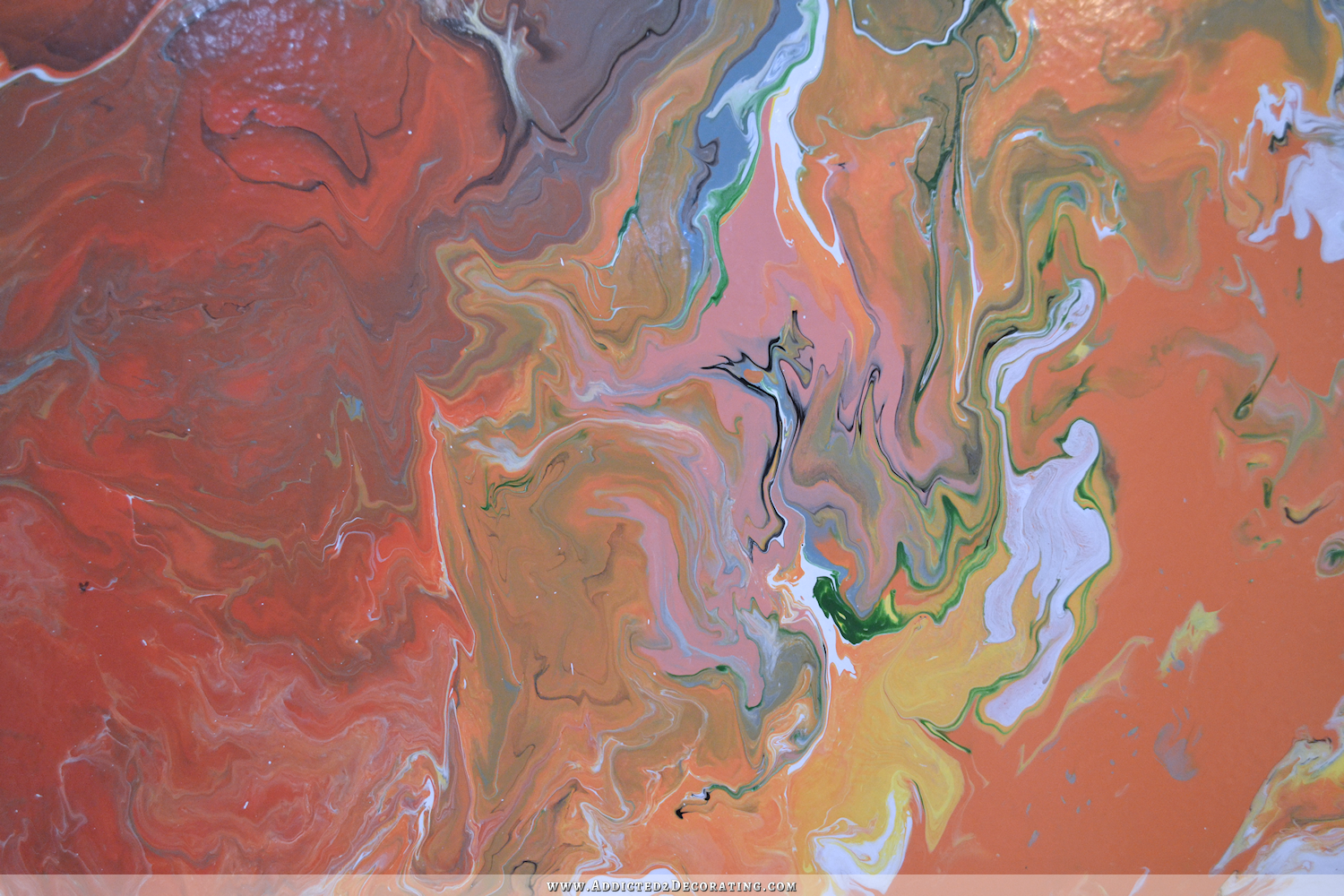 1500x1000 Fluid Acrylic Abstract Painting + Simple Modern Diy Frame - Abstract Painting Images