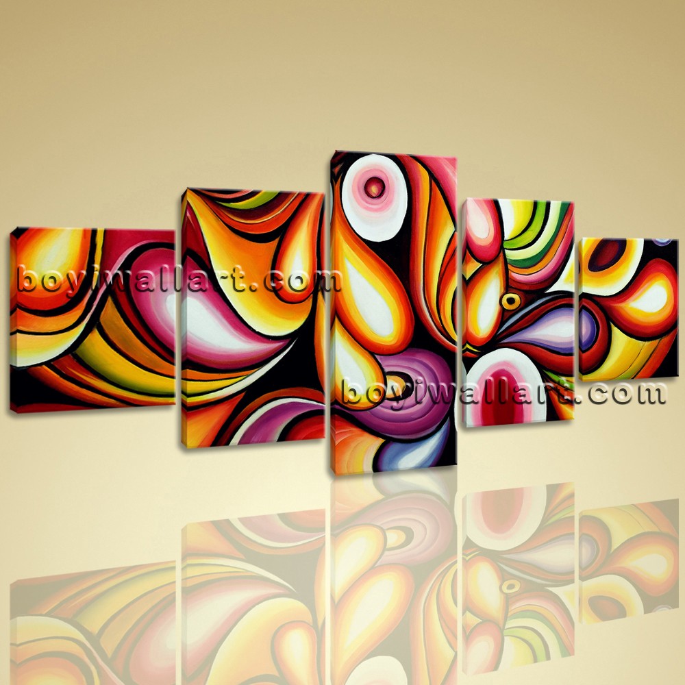 1000x1000 Large Colorful Wall Art Living Room Decoration Ideas Modern - Abstract Painting Images