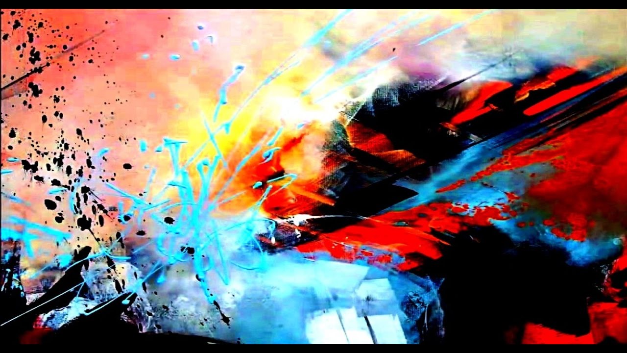 1280x720 Step By Step Abstract Painting Acrylic. Easy Painting Techniques - Abstract Painting Images