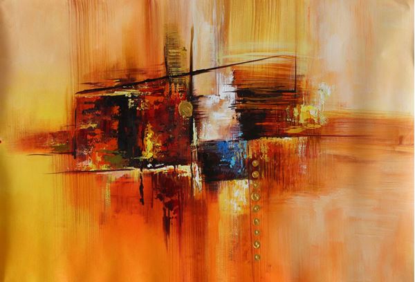 600x408 Abstract Paintinng Acrylic Painting Acrylic On Canvas 24x36 - Abstract Painting Images