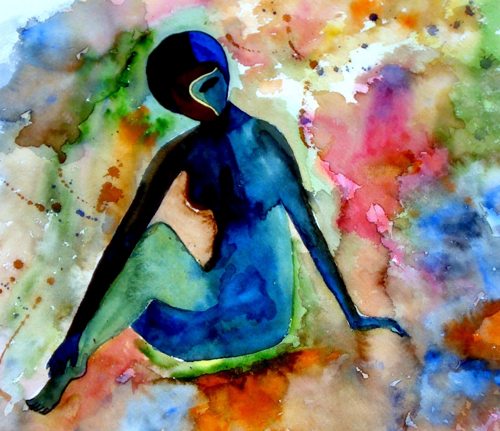 1600x1381 Chitrakaari Abstract Woman - Abstract Painting Of A Woman