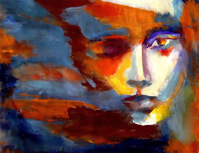 Abstract Painting Of A Woman at Explore collection