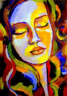 Abstract Painting Of A Woman At Paintingvalleycom Explore