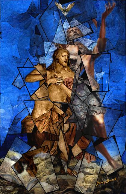 Abstract Painting Of Jesus At PaintingValley.com | Explore Collection ...