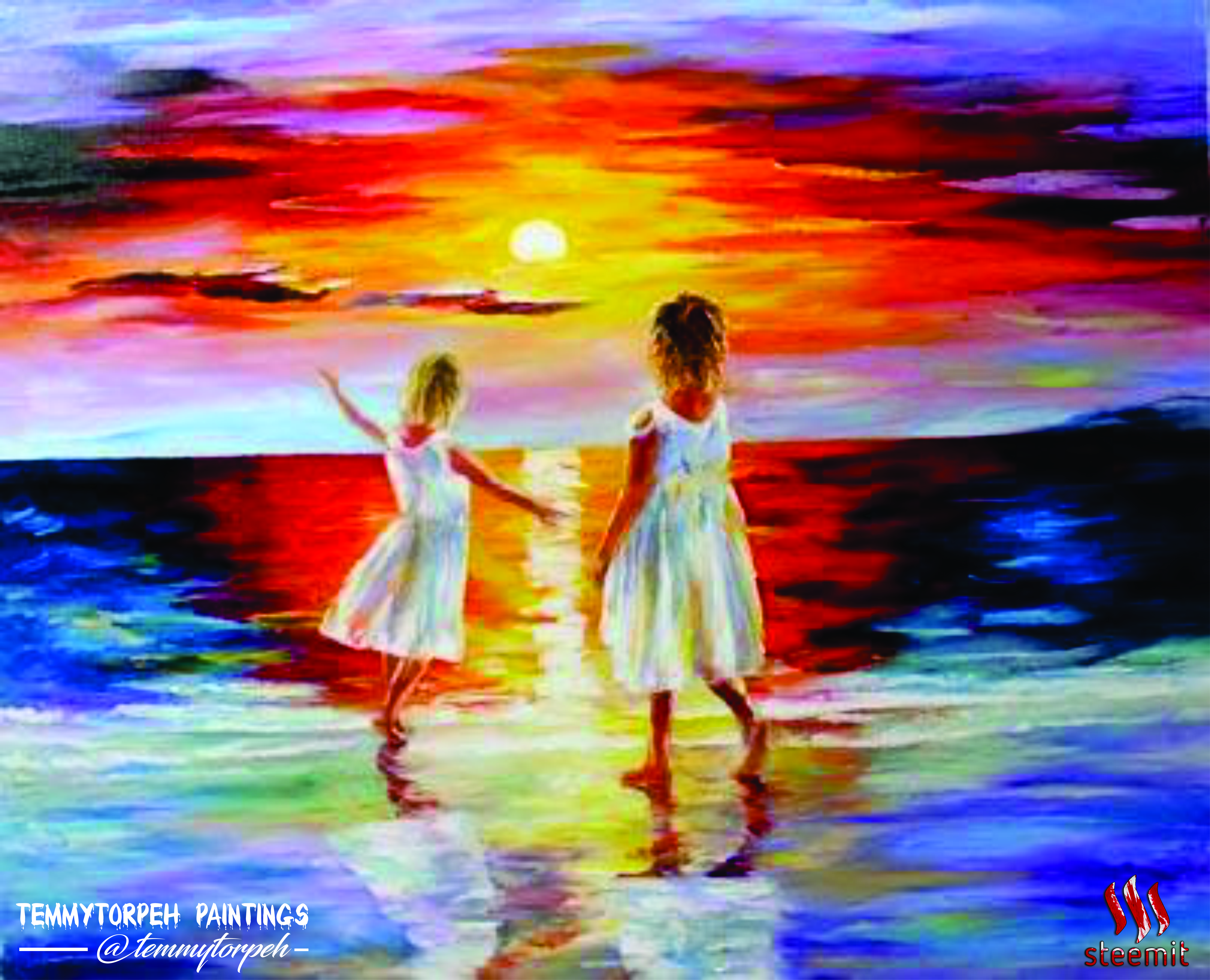 5764x4669 My Original Abstract Painting Is Here Jesus Coming Towards Me - Abstract Painting Of Jesus