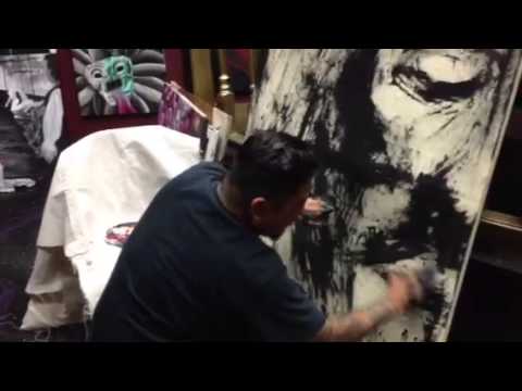 480x360 Painting Of Jesus Christ Face In Less Than 5min. - Abstract Painting Of Jesus