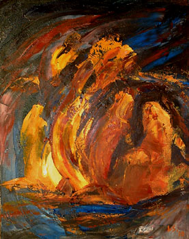 277x350 What The Helfer - Abstract Painting Of Jesus