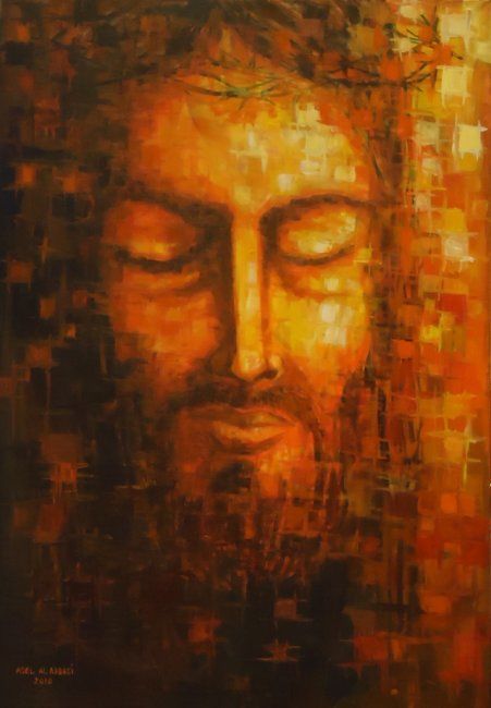 Abstract Painting Of Jesus At PaintingValley.com | Explore Collection ...