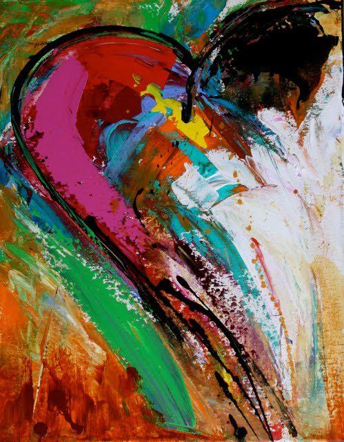 499x640 Elizabeth Chapman April 2010 - Abstract Painting Of Love