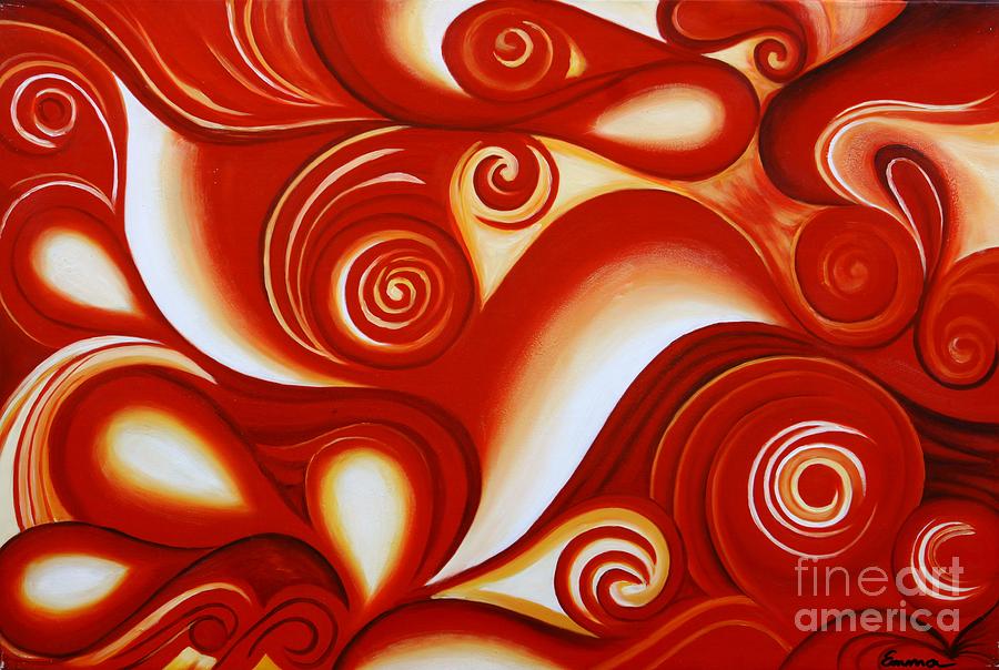 900x604 Fire Of Love - Abstract Painting Of Love