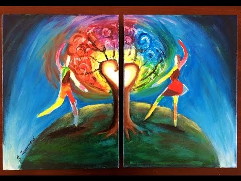 480x360 How To Paint Love, Abstract On Canvas - Abstract Painting Of Love