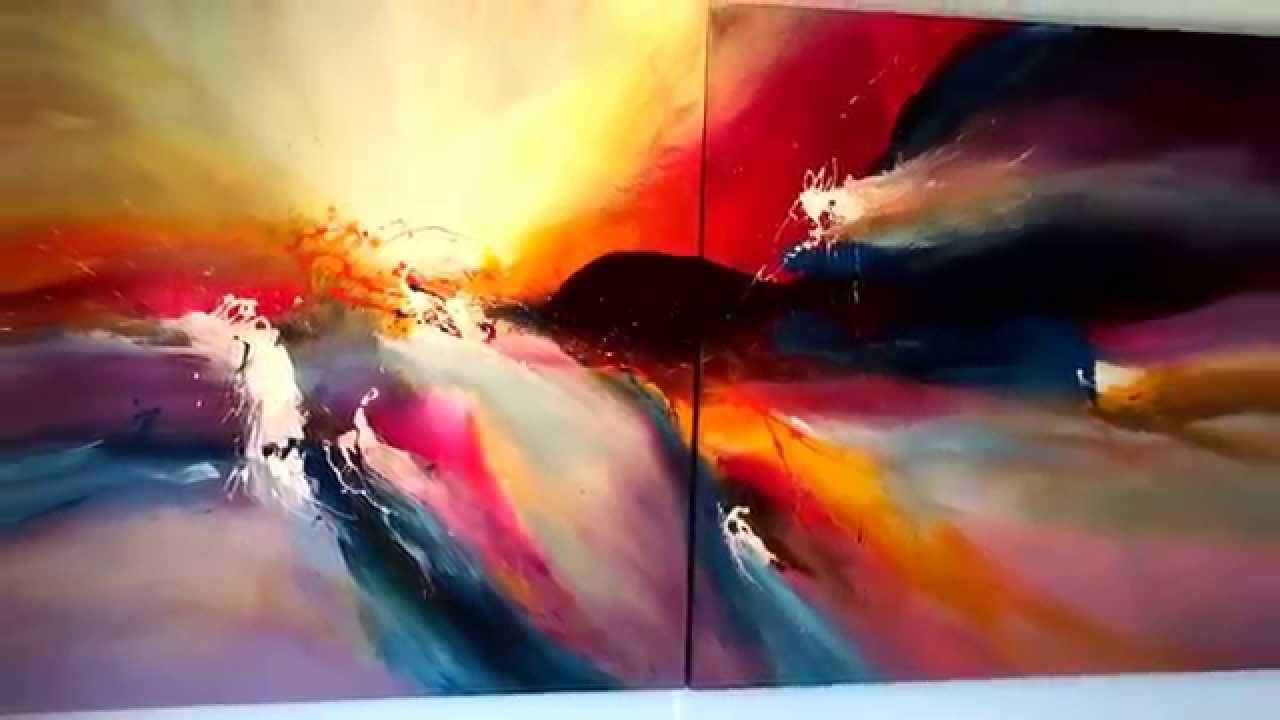 1280x720 All For Love Huge Abstract Painting 96x48 Or 240x120cm By Dan - Abstract Painting Of Love