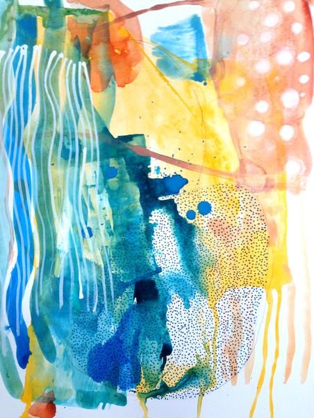 452x600 Abstract Painting By Bianca Bello Of Wildhumm Bold Patterns - Abstract Painting Patterns