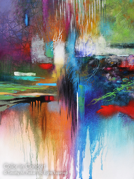 570x760 Color In Concert Abstract Fine Art Print Art2d Gallery Naples - Abstract Painting Prints