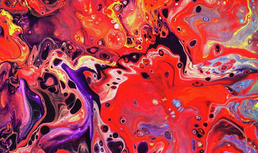 900x532 Shooting Star - Abstract Painting Prints