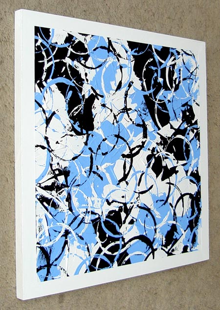 450x635 Modern Abstract Blue Circles Painting - Abstract Painting With Circles