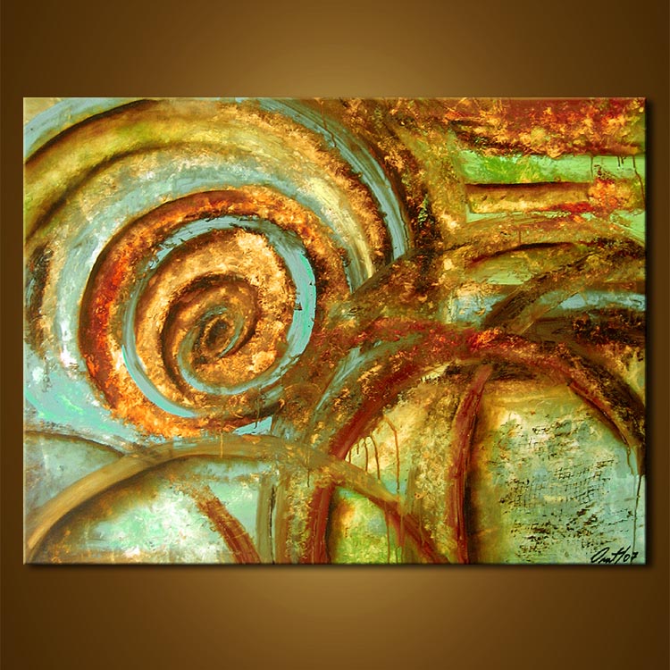 750x750 Painting - Abstract Painting With Circles