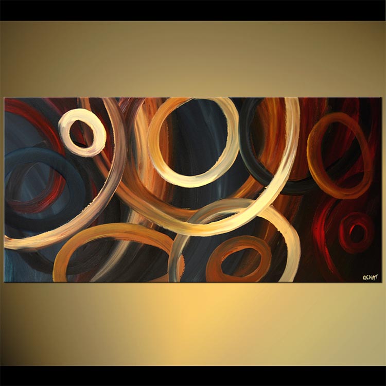 750x750 Painting - Abstract Painting With Circles