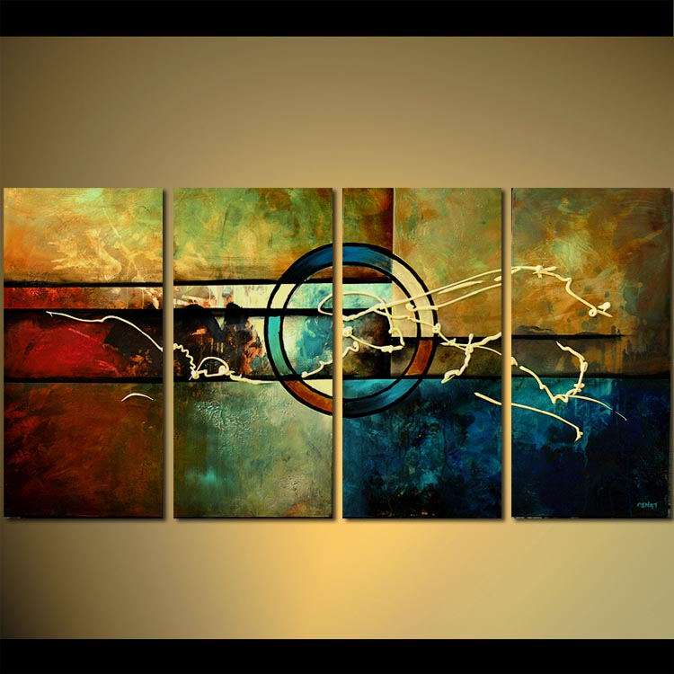 750x750 Painting - Abstract Painting With Circles