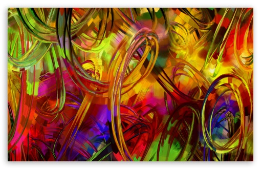 510x330 Abstract Circles Painting 4k Hd Desktop Wallpaper For 4k Ultra - Abstract Painting With Circles