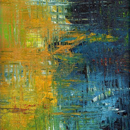 450x449 Allison Pratt Criss Cross Original Contemporary Abstract Palette - Abstract Palette Knife Painting