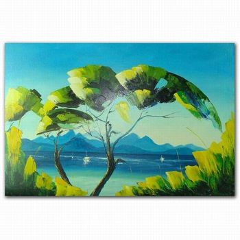 350x350 3d Abstract Palette Knife Wall Decor New Design Simple Seascape - Abstract Palette Knife Painting