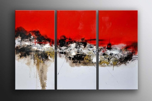 640x425 Huge Abstract Art Decor Hand Painted Palette Knife Oil Painting - Abstract Palette Knife Painting