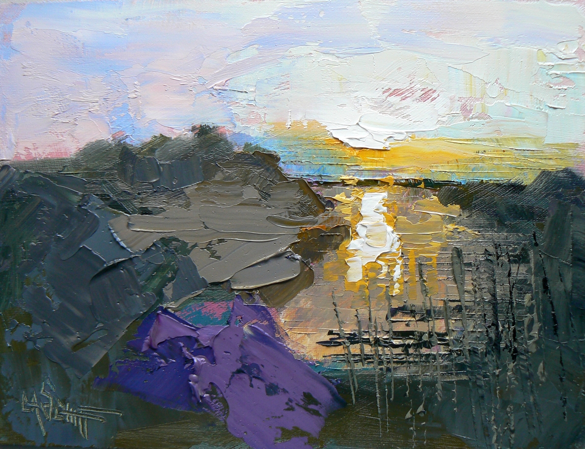 1191x915 Palette Knife Painters, International Abstract Landscape, Palette - Abstract Palette Knife Painting