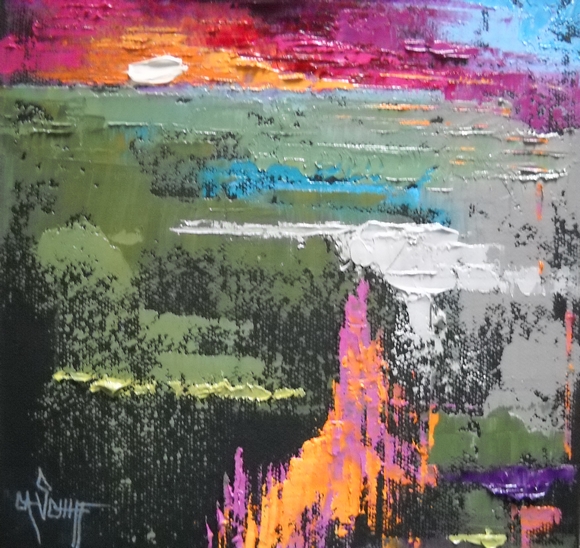 580x548 Palette Knife Painters, International Palette Knife Abstract - Abstract Palette Knife Painting