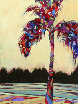 273x360 Daily Painting Contemporary Abstract Palm - Abstract Palm Tree Painting