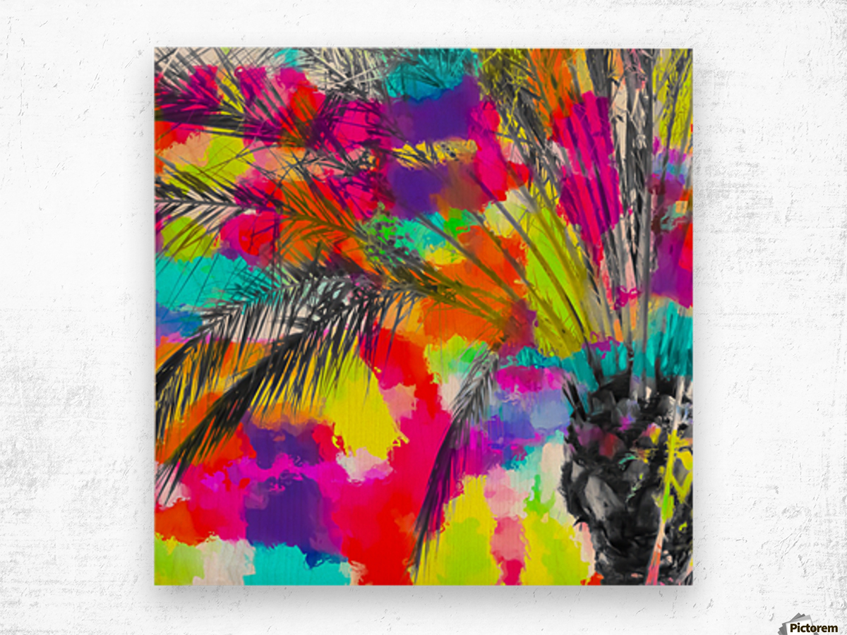 Abstract Palm Tree Painting at PaintingValley.com | Explore collection ...