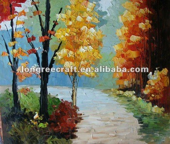 350x295 Abstract Palm Tree Paintings - Abstract Palm Tree Painting