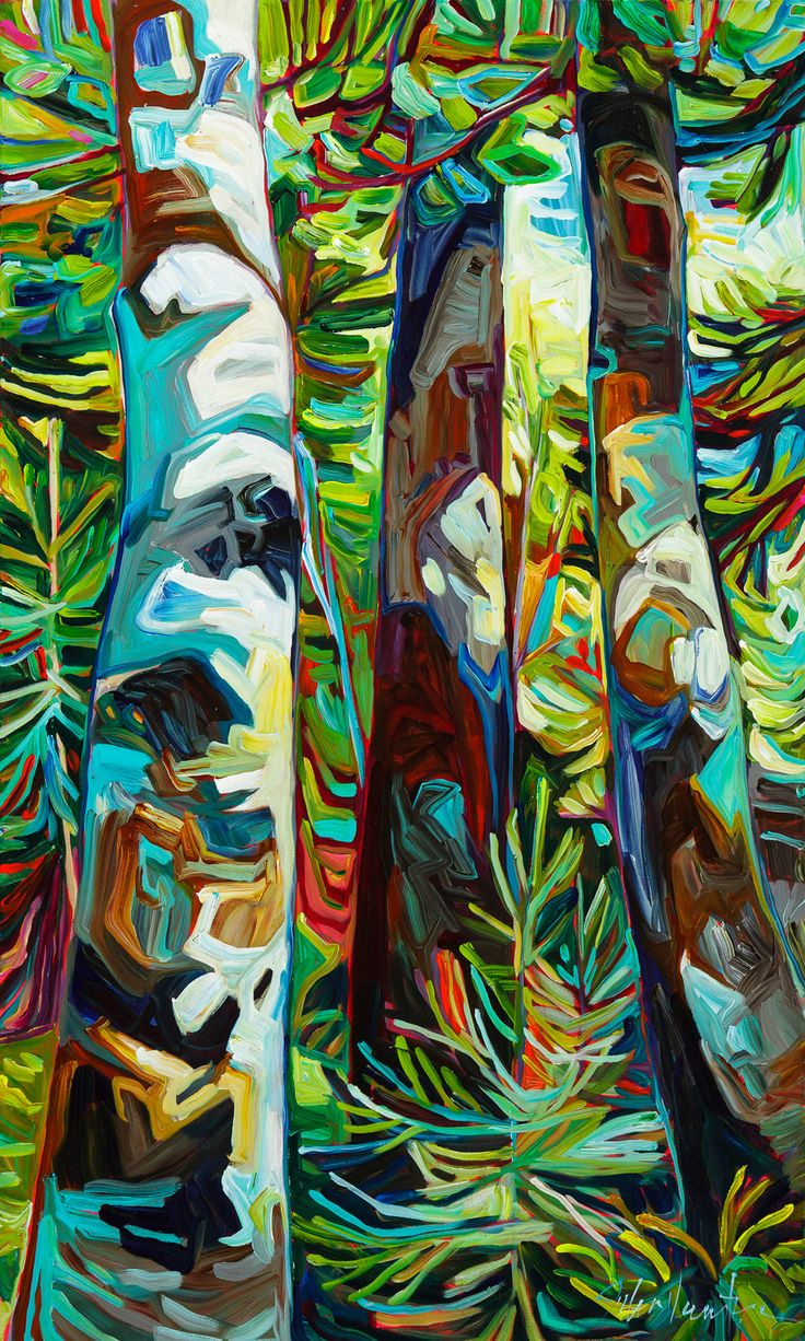 736x1226 Abstract Palm Tree Paintings 84 Best Painting Trees Images - Abstract Palm Tree Painting
