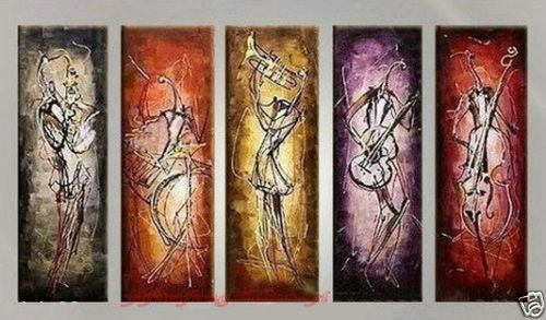 500x293 Modern Art Abstract Music Abstract People Oil Painting ( No Framed - Abstract People Painting