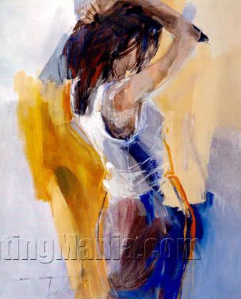 338x420 Abstract - Abstract People Painting