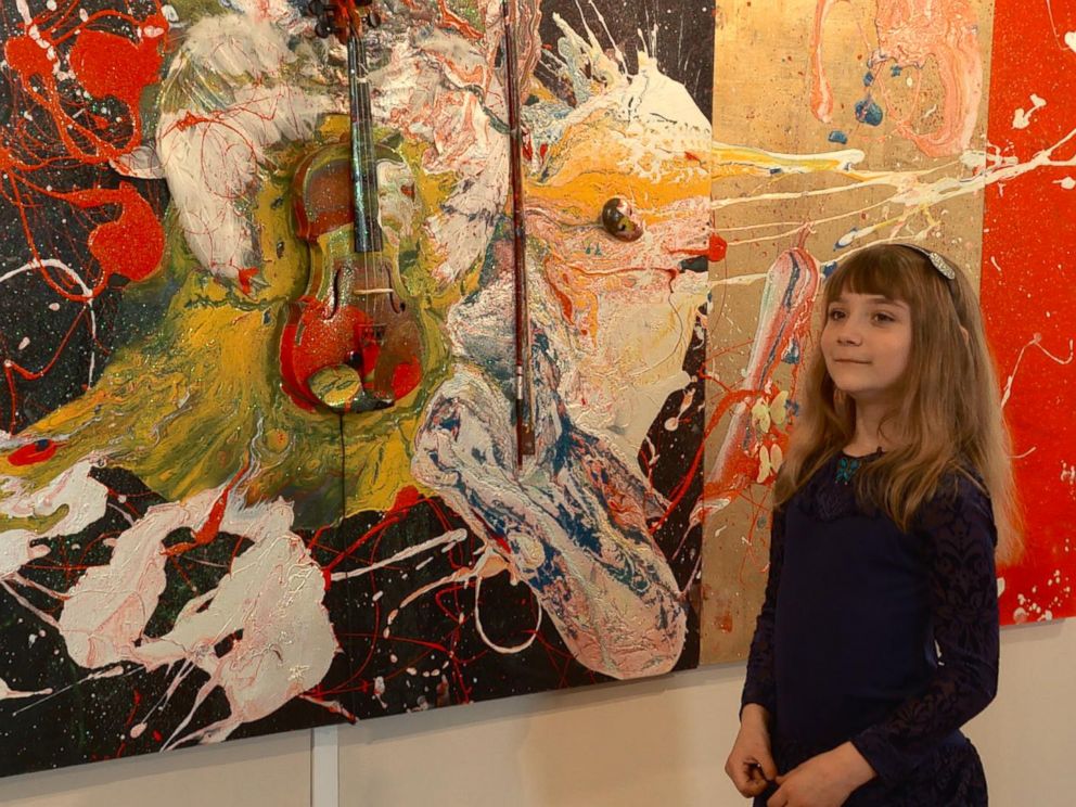 992x744 Aelita Andre, 9 Year Old Abstract Painter Opens Solo Show In Famed - Abstract Person Painting