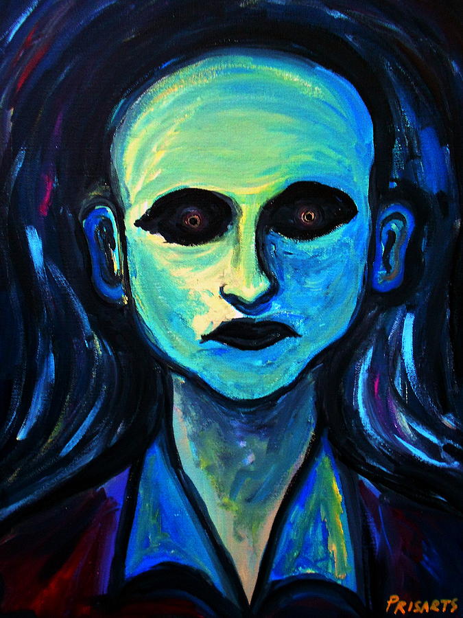 675x900 Chaos Portrait Of A Man Painting By Pristine Cartera Turkus - Abstract Person Painting