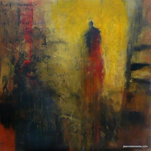 499x500 Modern Figurative Abstract Paintings By Jeanne Bessette Art Of Day - Abstract Person Painting
